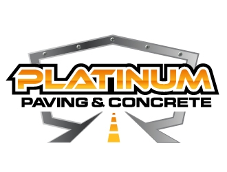 Platinum Paving & Concrete  logo design by ORPiXELSTUDIOS