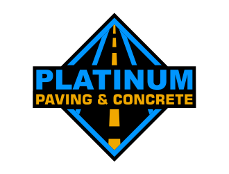 Platinum Paving & Concrete  logo design by cintoko