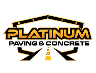 Platinum Paving & Concrete  logo design by ORPiXELSTUDIOS
