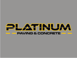 Platinum Paving & Concrete  logo design by sheilavalencia
