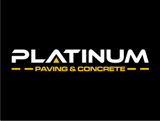 Platinum Paving & Concrete  logo design by sheilavalencia