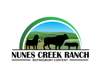 Nunes Creek Ranch logo design by AisRafa
