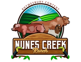 Nunes Creek Ranch logo design by uttam