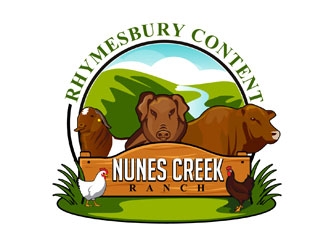 Nunes Creek Ranch logo design by LogoInvent