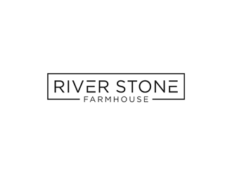 River Stone Farmhouse logo design by alby