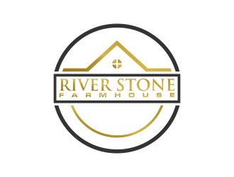 River Stone Farmhouse logo design by Purwoko21