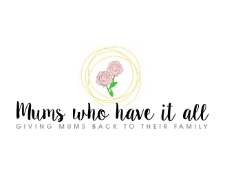 Mums who have it all with tag line Giving Mums back to their family logo design by ElonStark
