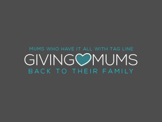 Mums who have it all with tag line Giving Mums back to their family logo design by Suvendu