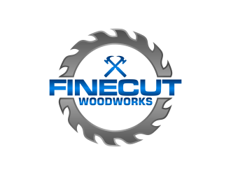 FineCut Woodworks  logo design by pakNton
