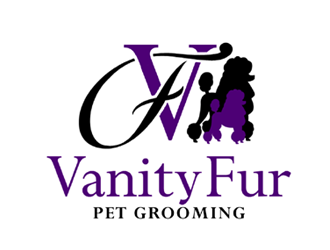 Vanity Fur Pet Grooming Logo Design 48hourslogo