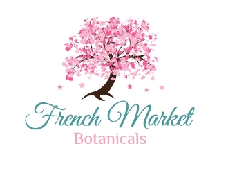 French Market Botanicals logo design by Marianne