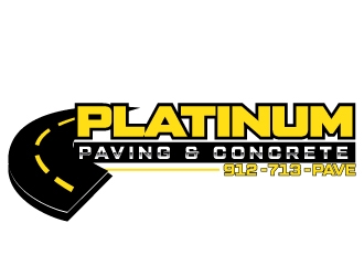 Platinum Paving & Concrete  logo design by Erasedink