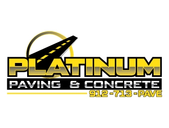 Platinum Paving & Concrete  logo design by Erasedink