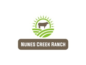 Nunes Creek Ranch logo design by EkoBooM