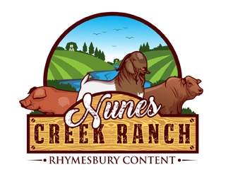 Nunes Creek Ranch logo design by MAXR