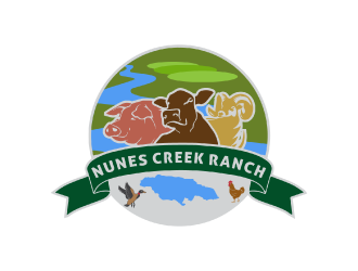 Nunes Creek Ranch logo design by nona