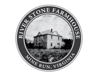 River Stone Farmhouse logo design by Erasedink