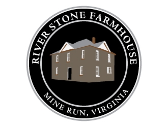 River Stone Farmhouse logo design by Erasedink