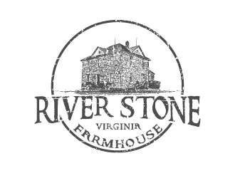 River Stone Farmhouse logo design by AYATA
