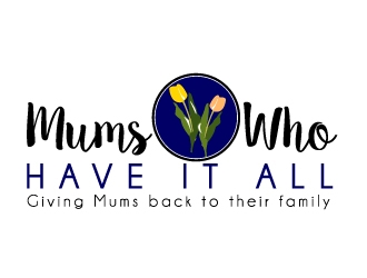 Mums who have it all with tag line Giving Mums back to their family logo design by ElonStark
