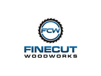FineCut Woodworks  logo design by mbamboex