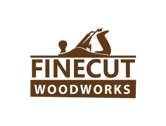 FineCut Woodworks  logo design by uttam