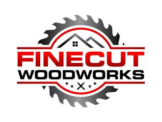 FineCut Woodworks  logo design by cintoko