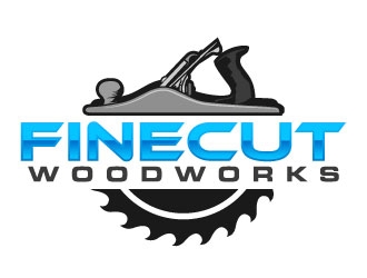 FineCut Woodworks  logo design by daywalker