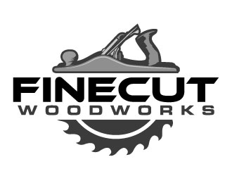 FineCut Woodworks  logo design by daywalker