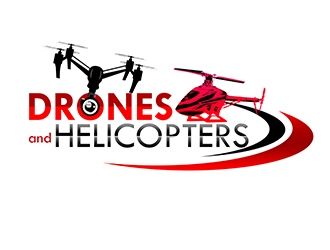 Drones and Helicopters logo design by 3Dlogos