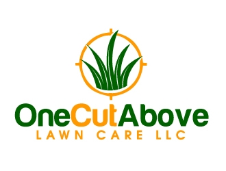 One Cut Above Lawn Care LLC logo design by ElonStark