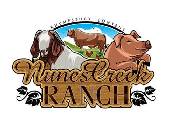 Nunes Creek Ranch logo design by DreamLogoDesign
