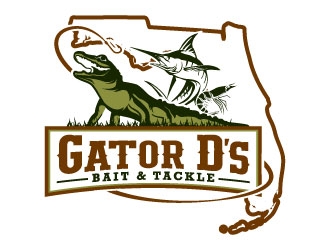 Gator D’s Bait & Tackle logo design by daywalker