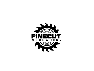 FineCut Woodworks  logo design by samuraiXcreations