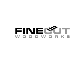 FineCut Woodworks  logo design by bomie