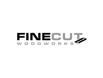 FineCut Woodworks  logo design by bomie