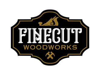 FineCut Woodworks  logo design by kunejo