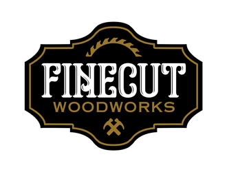 FineCut Woodworks  logo design by kunejo