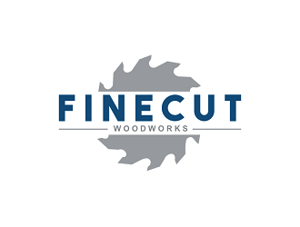 FineCut Woodworks  logo design by coco
