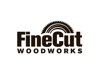 FineCut Woodworks  logo design by keylogo