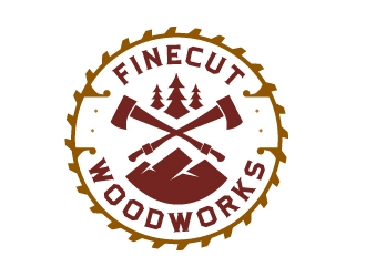 FineCut Woodworks  logo design by Ultimatum