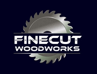 FineCut Woodworks  logo design by frontrunner