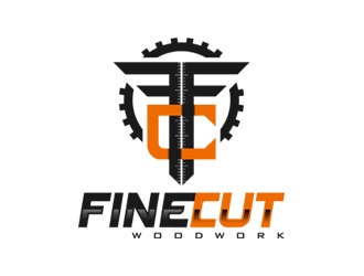 FineCut Woodworks  logo design by Project43