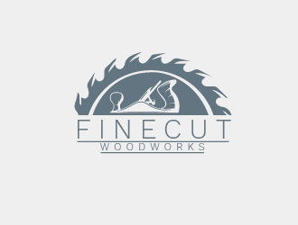 FineCut Woodworks  logo design by GrafixDragon