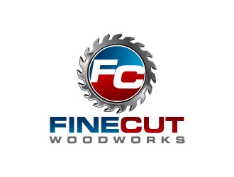 FineCut Woodworks  logo design by J0s3Ph