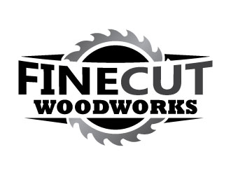 FineCut Woodworks  logo design by arwin21