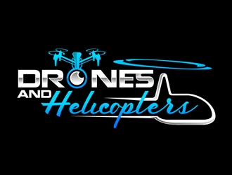Drones and Helicopters logo design by DreamLogoDesign