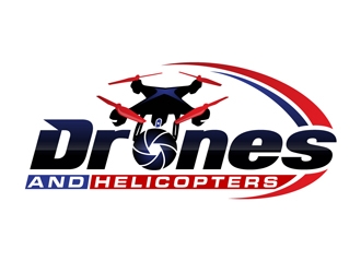 Drones and Helicopters logo design by DreamLogoDesign