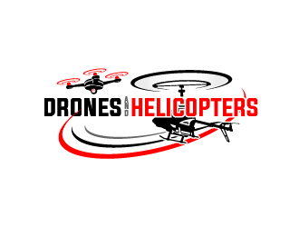 Drones and Helicopters logo design by SOLARFLARE