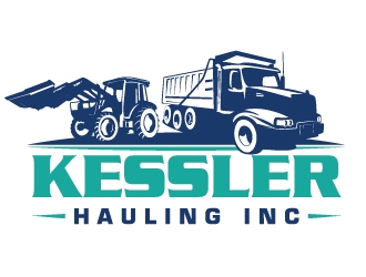 Kessler Hauling Inc logo design by akilis13